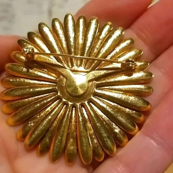 COPY - Flower Brooch / Pin Vintage - Picture 3 of 5
